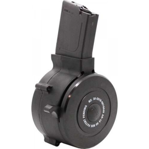IVER JOHNSON MAGAZINE AR15 .223 50RD DRUM BLACK POLYMER