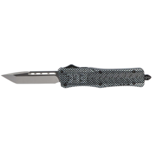 Cobra Tec Knives MCFCTK1MTNS CTK-1 Medium 3 Tanto Black Plain D2 Steel Carbon Fiber Aluminum Handle OTF