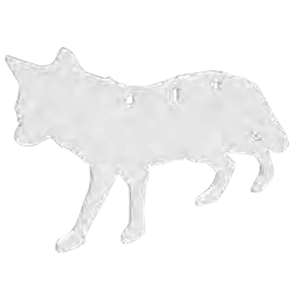 Birchwood Casey BC-47711 Centerfire Silhouette Coyote 3/8 AR500 Steel Target