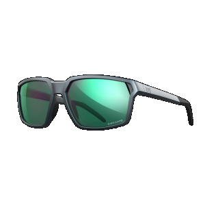 Wiley X AC6SRA07 Sierra Captivate Polarized Green Mirror Lenses/Matte Graphite Frame Sunglasses