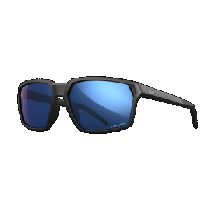Wiley X AC6SRA09 Sierra Captivate Polarized Blue Mirror Lenses/Matte Black Frame Sunglasses