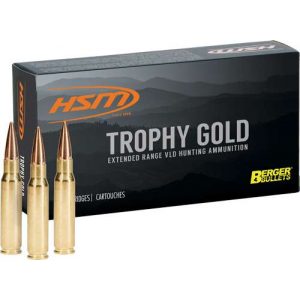 HSM Ber257wby115 Trophy Gold 257 Wthby Mag 115 Gr Match Very Low Drag 20 Bx/ 20 Cs