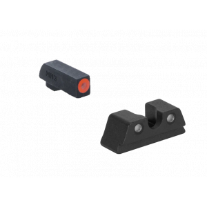 Meprolight Mepro Hyper-Bright Fixed Set w/ Orange Ring Front for Glock Slimline 42, 43, 43X, 48, & 48X