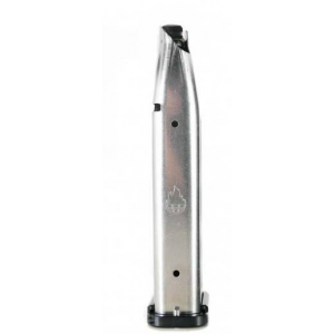 ATLAS GUNWORKS 140MM COMPETITION 23rd No lockback 9MM MAGAZINE STAINLESS/ BLACK BASEPLATE