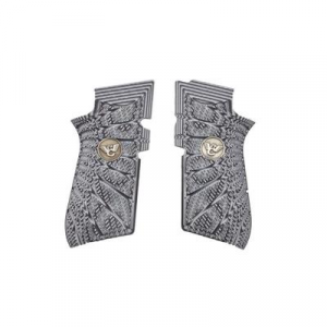 Wilson Combat Gun Grips EDC X9 Grips Aggressive Starburst Pattern Gray/Black G10 Model: 853GB. Wilson Combat EDC X9 Grips Aggressive Starburst Pattern Gray/Black G10 853GB.