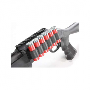 TacStar 1081030 Shotgun Rail Mount  with SideSaddle Black Hardcoat Anodized 7.25 for Mossberg 930