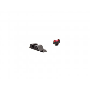 Trijicon 601026 Fiber Sight Set  fits Glock 20,21,29,30,36,40,41 & S & SF Variants Red Front Black