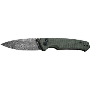 CIVIVI KNIFE ALTUS 2.97 GREEN MICARTA/BLACK DAMASCUS