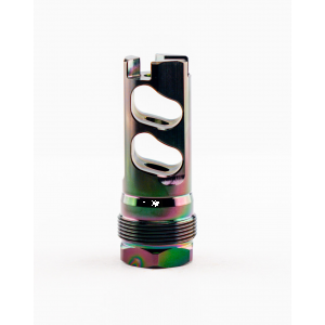 Rearden Mfg. DPB 1/2x28 .375 Bore Rainbow PVD Muzzle Brake