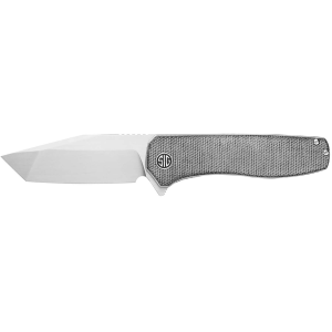 Eikonic Knife Company Eikonic Knife Company XI6SB Xiphos  3.40 Folding Modified Tanto Plain Satin Nitro-V Blade, 4.20 Salt & Pepper Micarta Handle - $85.99 at BattleHawk Armory