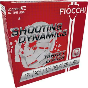 FIOCCHI 12GA. 2.75 CASE LOTS 1280FPS. 1-1/8OZ. #7.5 250rds