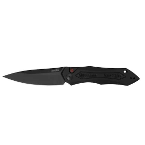 Kershaw 7800BLK Launch 6 3.75 Drop Point Plain DLC Black CPM 154 Black Anodized Aluminum Handle Folding