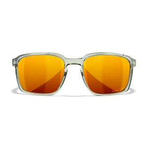 Wiley X AC6ALF04 Alfa  M/L Bronze Mirror Lens Polycarbonate Gloss Crystal Light Olive Frame