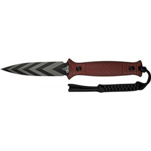 CIVIVI KNIFE PERFRICO FIXED 4.49 BUGUNDY G10/STRIPED BLD