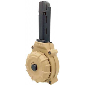 PROMAG DRUM GLOCK 17 19 9MM 50RD FDE POLY