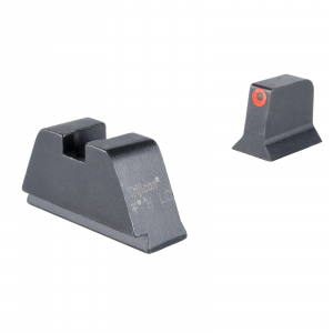 Trijicon GL201C601138 Suppressor/Optic Height Sights-Glock Standard Frame Black Green Tritium Orange Outline Front Sight Black Rear Sight