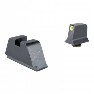 Trijicon GL201C601139 Suppressor/Optic Height Sights-Glock Standard Frame Black Green Tritium Yellow Outline Front Sight Black Rear Sight