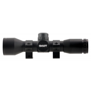 Crickett KSA054 Scope 4x 32mm Obj 32 ft @ 100 yds FOV 1 Tube Black Matte Mil-Dot