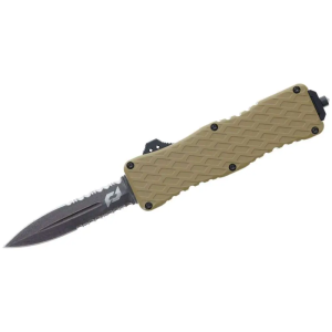 SCHRADE KNIFE UPROAR D/A OTF 3 D2 BAYONET POINT FDE/BLACK