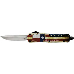 TEMPLAR KNIFE LARGE OTF TEXAN 3.5 SILVER DROP POINT