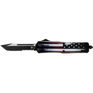 TEMPLAR KNIFE LARGE OTF FULL US 3.5 BLACK TANTO SERRATED
