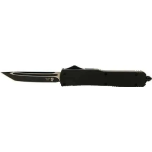 TEMPLAR KNIFE SLIM OTF BLACK RUBBER 3.5 BLACK TANTO