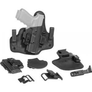 Alien Gear Holsters SSHK0188RHR1 ShapeShift Core Carry Pack IWB/OWB Black Polymer Belt Slide/Paddle Fits Springfield XD 4 Barrels