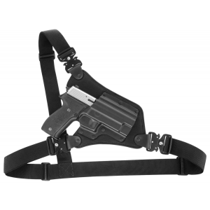 Galco HR224RB High Ready Fits Chest Up To 58  Black Kydex/Nylon Shoulder/Torso Strap Fits Glock 17/19/19x/22/23/31/32/45 Right Hand