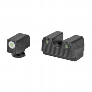 RIVAL ARMS RA1B231G Tritium Night Sights Fits Glock 17/19 Green Tritium w/White Outline Front Green Rear