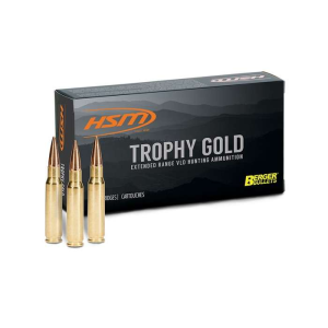HSM Ber300wby168 Trophy Gold 300 Wthby Mag 168 Gr Match Very Low Drag 20 Bx/ 20 Cs