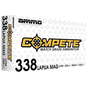 AMMOINC 338LM250-OTM MATCH 338LAP 250GR OPEN TIP MATCH 20/10