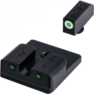 Truglo TG231T2W Tritium Pro Night Sights Taurus Mil/Slim Green Tritium w/White Outline Front Green Rear Black