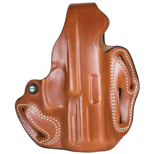 DESANTIS THUMB BREAK SCABBARD RH OWB LEATHER RUGER SEC 9 TAN