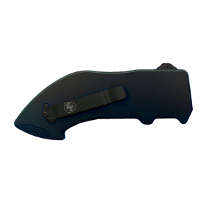 Templar Knife  Squire Utility OTF Razor Plain Black Anodized 5.38 Aluminum Handle