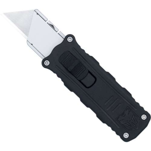 Cobratec Knives COBRATEC SIDE BUTTON OTF 1.75 BLACK/SILVER UTILITY KNIFE - $53.27 at BattleHawk Armory