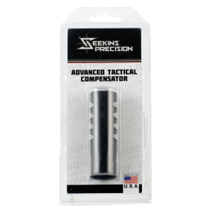Seekins Precision 0011510039 ATC  308 Win,7.62x51mm NATO Muzzle Brake 5/8-24 tpi Black Melonite 416 Stainless Steel