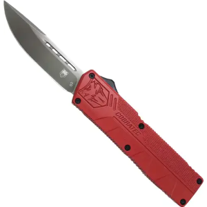 Cobratec Knives COBRATEC LIGHTWEIGHT OTF RED 3.25 DROP POINT - $38.74 at BattleHawk Armory