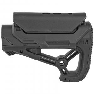 FAB Defense FX-GLCORESCP GL-Core S CP Buttstock with Adjustable Cheekrest Matte Black Synthetic for AR15/M4