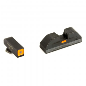AmeriGlo GL616 CAP Night Sight Fits Glock Tritium Green w/Orange Outline Front Paint Black w/Orange Line Rear Black