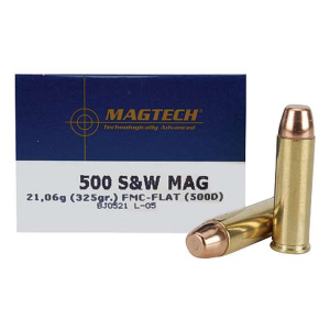 MAGTECH 500d Range/training 500 S&w 325 Gr Full Metal Jacket Flat Nose (fmjfn) 20 Bx/ 25 Cs