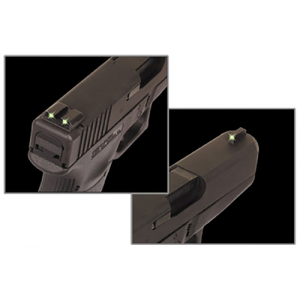Truglo TG231G2 Brite-Site Tritium Night Sights Compatible w/Glock 20,21,25,28-32,37,40-41 Square Green Green Black