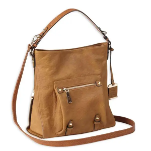 Bulldog BDP054 Hobo Purse w/Holster Brown Leather Most Sm Pistols & Revolvers Right Hand