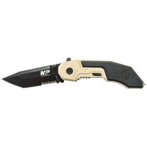 M&P SWMP3BSDCP TANTO SERRATED TAN/BLACK