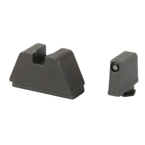 AMERIGLO NIGHT SIGHT SET GLOCK EXCEPT 42/43 3XL TALL GREEN TRITIUM BLACK OUTLINE 365 FRONT BLACK REA