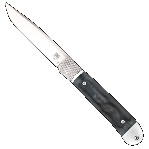 Cobratec Knives COBRATEC TRAPPER HIDDEN RELEASE 3.18 BLACK BNE SCALES - $40.35 at BattleHawk Armory