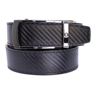 Nexbelt Bond EDC Leather Belt, 1 3/8 Wide, Up to 50 Waist, Carbon Black