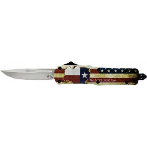 TEMPLAR KNIFE SMALL OTF TEXAN 3.5 SILVER DROP POINT