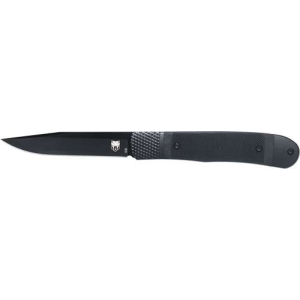 Cobratec Knives CobraTec Knives CTTHRG10BKO Trapper  Small 3.13 Folding Plain 154CM SS Blade, 4.25 Black G10 Handle - $40.35 at BattleHawk Armory