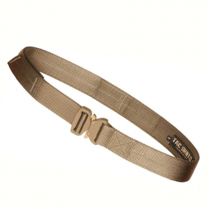 TACSHIELD (MILITARY PROD) T303-LGCY Tactical Gun Belt with Cobra Buckle 38-42 Webbing Coyote Large 1.75 Wide