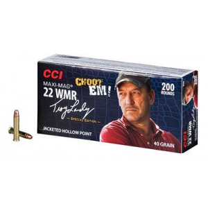 CCI 958 Varmint Signature Maxi-Mag  22 Winchester Magnum Rimfire (WMR) 40 GR Jacketed Hollow Point 200 Bx/ 10 Cs